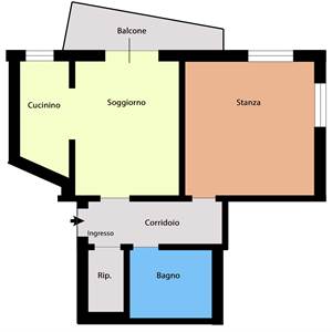 2-Zimmer-Wohnung zu Verkauf in Bozen