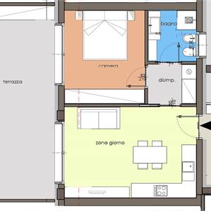 2-Zimmer-Wohnung zu Verkauf in Bozen